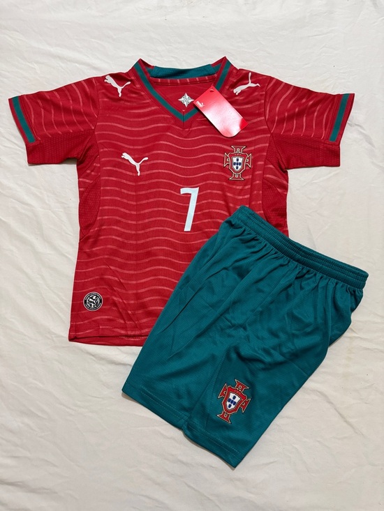Unk Other - CRISTIANO RONALDO 🇵🇹 Portugal World Cup 2026 Home Kids Set⚽️🥅🔥